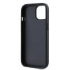 DKNY PU Leather Repeat Pattern kártyatartós tok iPhone 15 készülékhez fekete