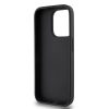 DKNY PU bőr Repeat Pattern Card Pocket Tok iPhone 15 Pro Max készülékhez fekete