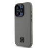 DKNY PU Leather Stack Logo Magsafe tok iPhone 15 Pro Max készülékhez szürke