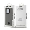 DKNY PU Leather Stack Logo Magsafe tok iPhone 15 Pro Max készülékhez szürke
