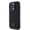 DKNY PU Leather Stack Logo Magsafe tok iPhone 15 Pro Max készülékhez fekete