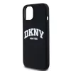 DKNY Liquid Silicone Arch Logo MagSafe tok iPhone 14 készülékhez fekete