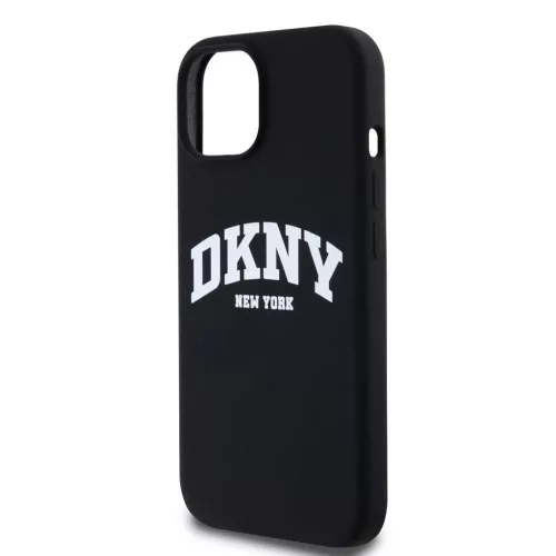 DKNY Liquid Silicone Arch Logo MagSafe tok iPhone 14 készülékhez fekete