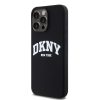 DKNY Liquid Silicone Arch Logo MagSafe tok iPhone 14 Pro készülékhez fekete