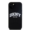 DKNY Liquid Silicone Arch Logo MagSafe tok iPhone 15 készülékhez fekete