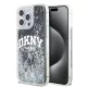 DKNY Liquid Glitter Arch Logo tok iPhone 13 Pro készülékhez fekete
