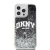 DKNY Liquid Glitter Arch Logo tok iPhone 13 Pro készülékhez fekete