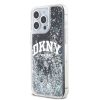 DKNY Liquid Glitter Arch Logo tok iPhone 14 Pro készülékhez fekete