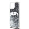 DKNY Liquid Glitter Arch Logo tok iPhone 15 készülékhez fekete