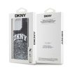 DKNY Liquid Glitter Arch Logo tok iPhone 15 Pro Max készülékhez fekete