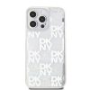 DKNY Liquid Glitter Checkered Pattern tok iPhone 15 Pro Max készülékhez áttetsző