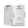 DKNY Liquid Glitter Checkered Pattern tok iPhone 15 Pro Max készülékhez áttetsző