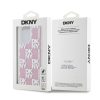 DKNY Liquid Glitter Checkered Pattern tok iPhone 15 Pro Max készülékhez rózsaszín
