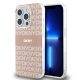 DKNY PC/TPU Repeat Pattern Tonal Stripe Magsafe tok iPhone 13 Pro készülékhez rózsaszín