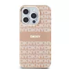 DKNY PC/TPU Repeat Pattern Tonal Stripe Magsafe tok iPhone 13 Pro készülékhez rózsaszín