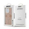 DKNY PC/TPU Repeat Pattern Tonal Stripe Magsafe tok iPhone 13 Pro készülékhez rózsaszín
