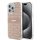 DKNY PC/TPU Repeat Pattern Tonal Stripe Magsafe Tok iPhone 15 Pro Max készülékhez rózsaszín