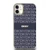 DKNY PC/TPU Repeat Pattern Tonal Stripe Magsafe tok iPhone 11 készülékhez kék