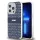 DKNY PC/TPU Repeat Pattern Tonal Stripe Magsafe tok iPhone 13 Pro készülékhez kék