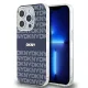 DKNY PC/TPU Repeat Pattern Tonal Stripe Magsafe tok iPhone 13 Pro készülékhez kék
