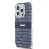 DKNY PC/TPU Repeat Pattern Tonal Stripe Magsafe tok iPhone 13 Pro készülékhez kék