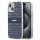 DKNY PC/TPU Repeat Pattern Tonal Stripe Magsafe tok iPhone 15 készülékhez kék