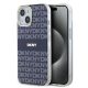 DKNY PC/TPU Repeat Pattern Tonal Stripe Magsafe tok iPhone 15 készülékhez kék