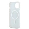 DKNY PC/TPU Repeat Pattern Tonal Stripe Magsafe tok iPhone 15 készülékhez kék