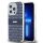 DKNY PC/TPU Repeat Pattern Tonal Stripe Magsafe tok iPhone 15 Pro Max készülékhez kék