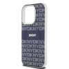 DKNY PC/TPU Repeat Pattern Tonal Stripe Magsafe tok iPhone 15 Pro Max készülékhez kék