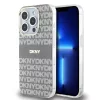 DKNY PC/TPU Repeat Pattern Tonal Stripe Magsafe tok iPhone 13 Pro készülékhez bézs