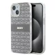 DKNY PC/TPU Repeat Pattern Tonal Stripe Magsafe tok iPhone 14 készülékhez bézs
