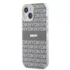 DKNY PC/TPU Repeat Pattern Tonal Stripe Magsafe tok iPhone 14 készülékhez bézs
