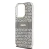 DKNY PC/TPU Repeat Pattern Tonal Stripe Magsafe tok iPhone 14 Pro Max készülékhez bézs