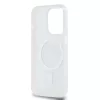 DKNY PC/TPU Repeat Pattern Tonal Stripe Magsafe tok iPhone 14 Pro Max készülékhez bézs