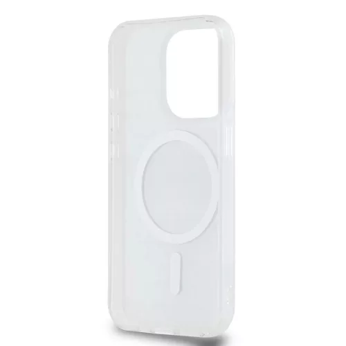 DKNY PC/TPU Repeat Pattern Tonal Stripe Magsafe tok iPhone 14 Pro Max készülékhez bézs