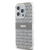 DKNY PC/TPU Repeat Pattern Tonal Stripe Magsafe tok iPhone 15 Pro Max készülékhez bézs