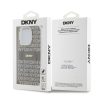 DKNY PC/TPU Repeat Pattern Tonal Stripe Magsafe tok iPhone 15 Pro Max készülékhez bézs