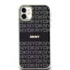 DKNY PC/TPU Repeat Pattern Tonal Stripe Magsafe tok iPhone 11 készülékhez fekete