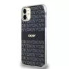 DKNY PC/TPU Repeat Pattern Tonal Stripe Magsafe tok iPhone 11 készülékhez fekete