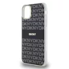DKNY PC/TPU Repeat Pattern Tonal Stripe Magsafe tok iPhone 11 készülékhez fekete