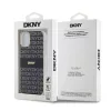 DKNY PC/TPU Repeat Pattern Tonal Stripe Magsafe tok iPhone 11 készülékhez fekete