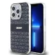 DKNY PC/TPU Repeat Pattern Tonal Stripe Magsafe tok iPhone 13 Pro készülékhez fekete
