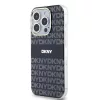 DKNY PC/TPU Repeat Pattern Tonal Stripe Magsafe tok iPhone 13 Pro készülékhez fekete
