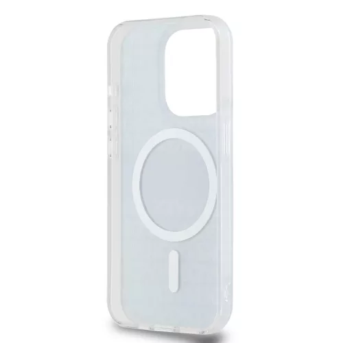 DKNY PC/TPU Repeat Pattern Tonal Stripe Magsafe tok iPhone 13 Pro készülékhez fekete