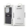 DKNY PC/TPU Repeat Pattern Tonal Stripe Magsafe tok iPhone 13 Pro készülékhez fekete
