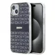 DKNY PC/TPU Repeat Pattern Tonal Stripe Magsafe tok iPhone 14 készülékhez fekete