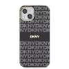 DKNY PC/TPU Repeat Pattern Tonal Stripe Magsafe tok iPhone 14 készülékhez fekete
