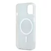 DKNY PC/TPU Repeat Pattern Tonal Stripe Magsafe tok iPhone 14 készülékhez fekete
