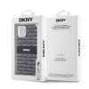 DKNY PC/TPU Repeat Pattern Tonal Stripe Magsafe tok iPhone 14 készülékhez fekete